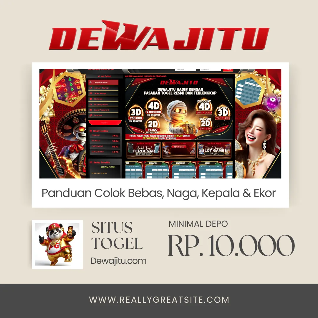 Cara Main Togel Minimal Bet Rp100 di Dewajitu 🌟 Panduan Colok Bebas, Naga, Kepala & Ekor